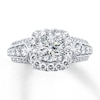 Thumbnail Image 3 of Previously Owned Diamond Ring Setting 1-1/8 ct tw Round 14K White Gold