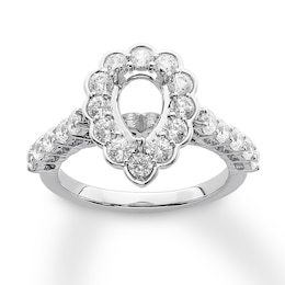 Previously Owned Diamond Ring Setting 1-1/8 carat tw Round 14K White Gold