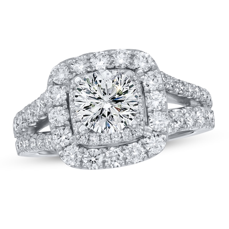 Main Image 3 of Previously Owned Vera Wang WISH Ring Setting 1-1/3 ct tw Diamonds 14K Gold