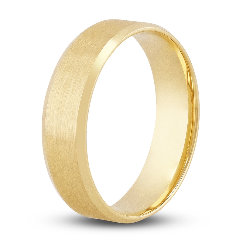 Main Image 2 of Previously Owned Men's Beveled Edge Wedding Band 14K Yellow Gold