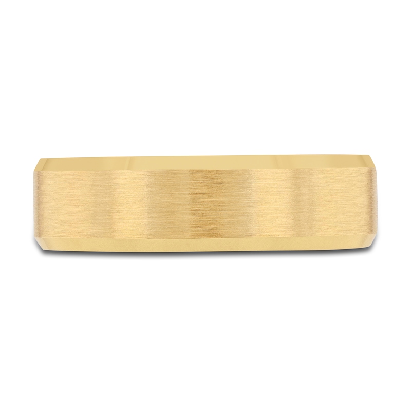 Main Image 3 of Previously Owned Men's Beveled Edge Wedding Band 14K Yellow Gold