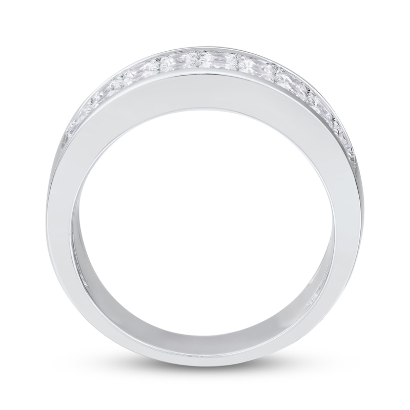 Main Image 3 of Previously Owned Men's Diamond Anniversary Band 1-1/2 ct tw Round 14K White Gold