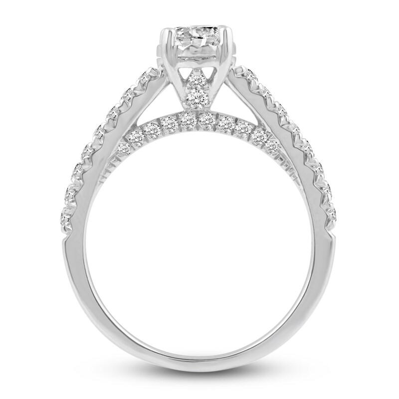 Main Image 2 of Previously Owned Diamond Engagement Ring 1 ct tw Round 14K White Gold