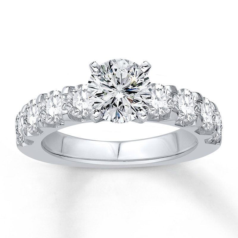 Main Image 3 of Previously Owned Colorless Diamond Ring Setting 1-1/2 carat tw 14K White Gold