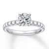 Thumbnail Image 3 of Previously Owned Colorless Diamond Ring Setting 5/8 ct tw Round-cut 14K Gold