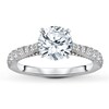 Thumbnail Image 3 of Previously Owned Diamond Engagement Ring Setting 1/3 ct tw Round 14K White Gold