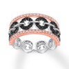 Thumbnail Image 1 of Previously Owned Black Diamond Convertibilities Ring 3/4 ct tw 14K Two-Tone Gold