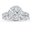 Thumbnail Image 3 of Previously Owned Hearts Desire Bridal Setting 1-1/4 cttw Diamonds 18K White Gold