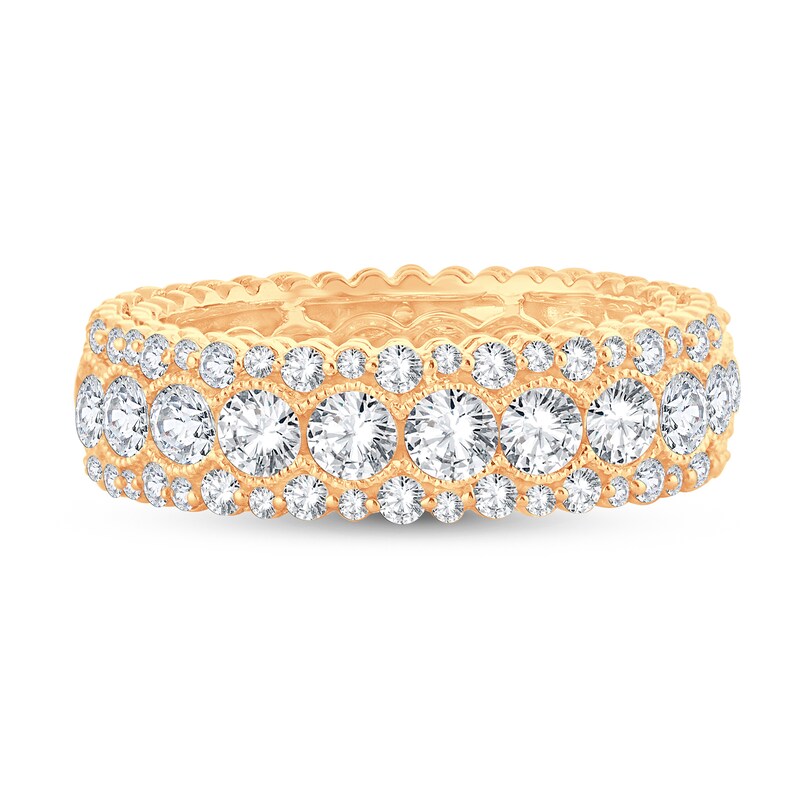 Main Image 3 of Previously Owned Diamond Eternity Band 3 ct tw Round 14K Yellow Gold