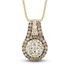 Thumbnail Image 1 of Previously Owned Le Vian Chocolate Diamond Necklace 5/8 ct tw Round 14K Honey Gold