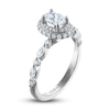 Thumbnail Image 2 of Previously Owned Vera Wang WISH Diamond Engagement Ring 1 ct tw Oval/Round 14K White Gold
