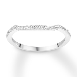 Previously Owned Diamond Wedding Band 1/8 carat tw Round 14K White Gold