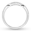 Thumbnail Image 2 of Previously Owned Diamond Wedding Band 1/8 carat tw Round 14K White Gold