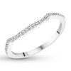Thumbnail Image 4 of Previously Owned Diamond Wedding Band 1/8 carat tw Round 14K White Gold