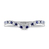 Thumbnail Image 3 of Previously Owned Vera Wang WISH Sapphire/Diamond Wedding Band 1/10 ct tw 14K White Gold
