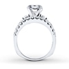 Thumbnail Image 2 of Previously Owned Diamond Ring Setting 1-1/4 ct tw Round 18K White Gold