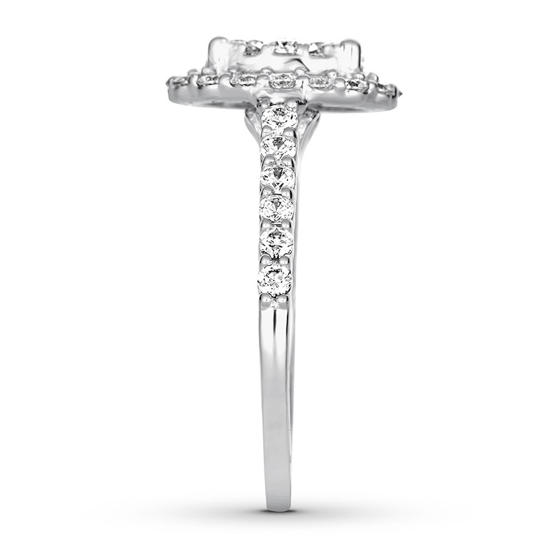 Main Image 3 of Previously Owned Diamond Engagement Ring 1-5/8 ct tw Round-cut 14K White Gold