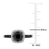 Thumbnail Image 4 of Previously Owned Black Diamond Engagement Ring 1 carat tw 14K White Gold