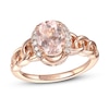 Thumbnail Image 1 of Previously Owned Le Vian Natural Morganite Ring 1/10 ct tw Diamonds 14K Strawberry Gold