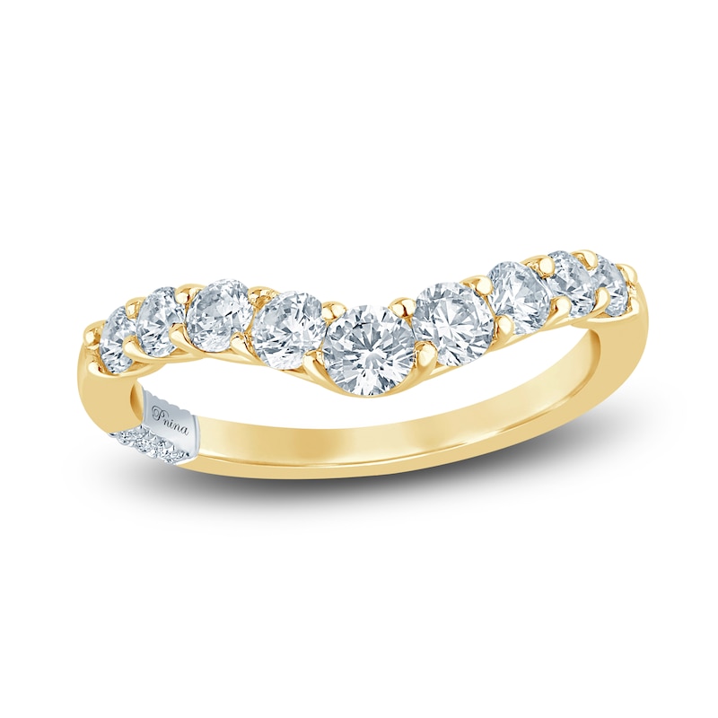 Previously Owned Pnina Tornai Lab-Grown Diamond Contour Anniversary Band 1 ct tw Round 14K Yellow Gold