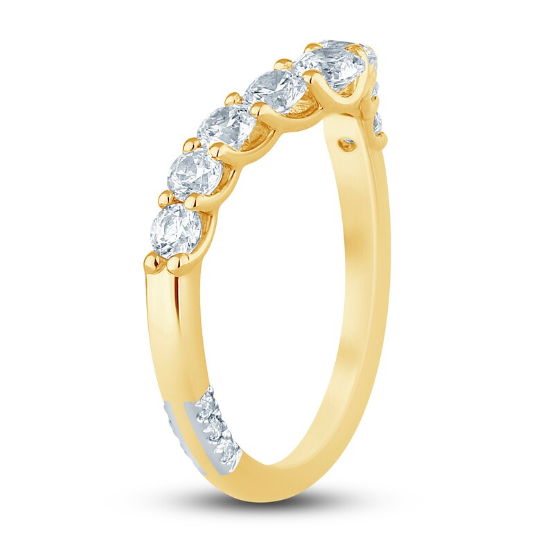Main Image 2 of Previously Owned Pnina Tornai Lab-Grown Diamond Contour Anniversary Band 1 ct tw Round 14K Yellow Gold