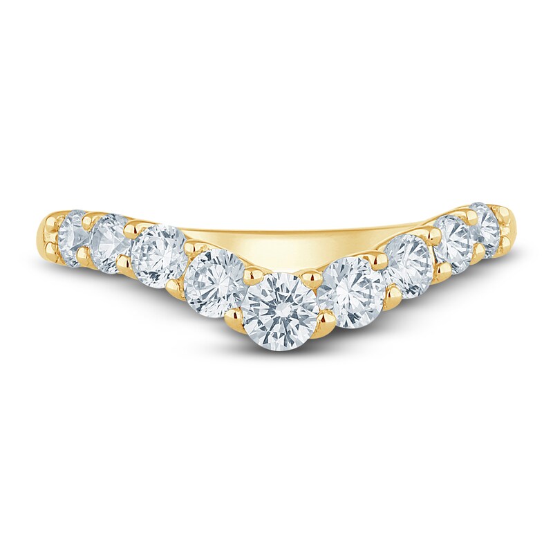 Main Image 3 of Previously Owned Pnina Tornai Lab-Grown Diamond Contour Anniversary Band 1 ct tw Round 14K Yellow Gold