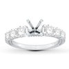 Thumbnail Image 1 of Previously Owned Diamond Engagement Ring Setting 1-1/3 ct tw Round 18K White Gold