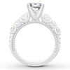 Thumbnail Image 2 of Previously Owned Diamond Engagement Ring Setting 1-1/3 ct tw Round 18K White Gold