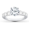 Thumbnail Image 3 of Previously Owned Diamond Engagement Ring Setting 1-1/3 ct tw Round 18K White Gold