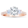 Thumbnail Image 3 of Previously Owned THE LEO First Light Diamond Engagement Ring Setting 3/4 ct tw Round 14K Rose Gold