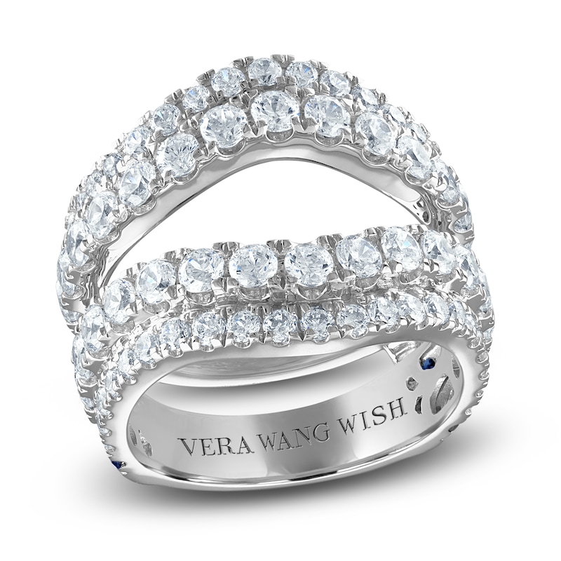 Main Image 1 of Previously Owned Vera Wang WISH Lab-Grown Diamond Anniversary Enhancer Band 3 ct tw Round 14K White Gold
