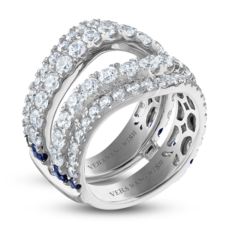 Main Image 2 of Previously Owned Vera Wang WISH Lab-Grown Diamond Anniversary Enhancer Band 3 ct tw Round 14K White Gold