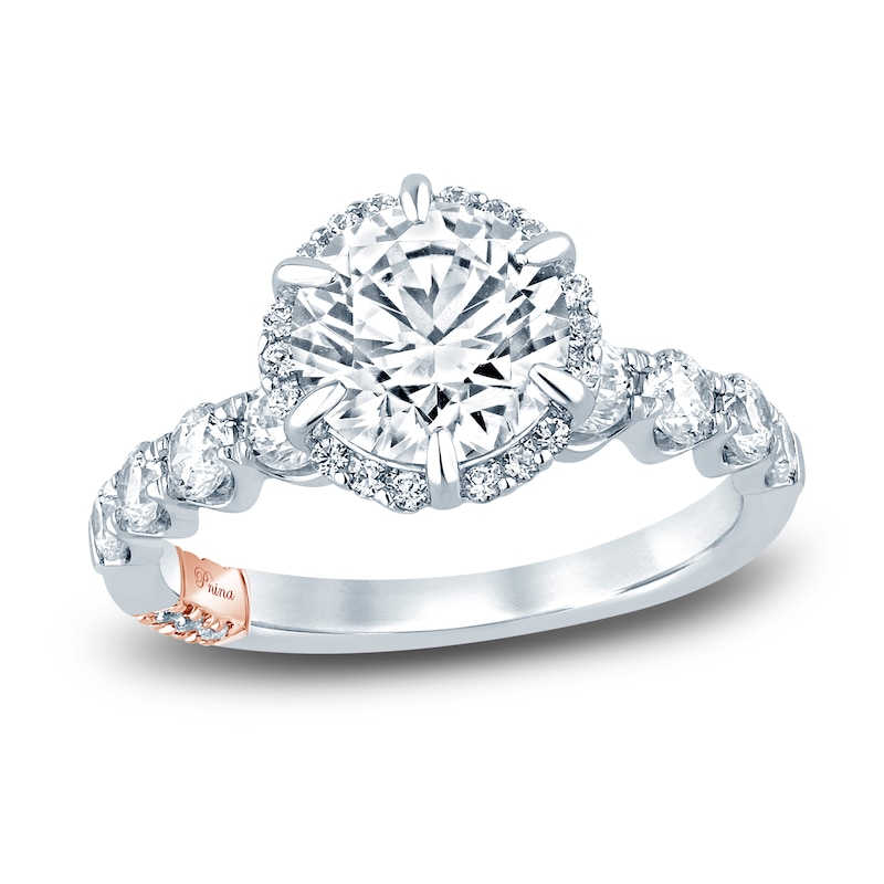 Main Image 1 of Previously Owned Pnina Tornai Lab-Created Diamond Engagement Ring 2-7/8 ct tw Round 14K White Gold