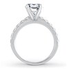 Thumbnail Image 2 of Previously Owned Lab-Grown Diamond Engagement Ring Setting 3/4 ct tw Round 14K White Gold