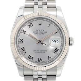 Previously Owned Unisex Rolex Datejust Stainless Steel Watch 11272852118