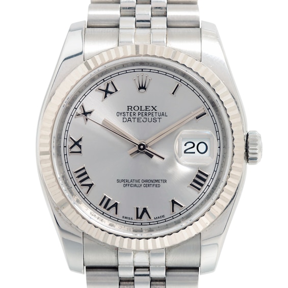 Previously Owned Unisex Rolex Datejust Stainless Steel Watch 11272852118