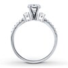 Thumbnail Image 2 of Previously Owned Diamond Ring Setting 1/3 carat tw Round 14K White Gold