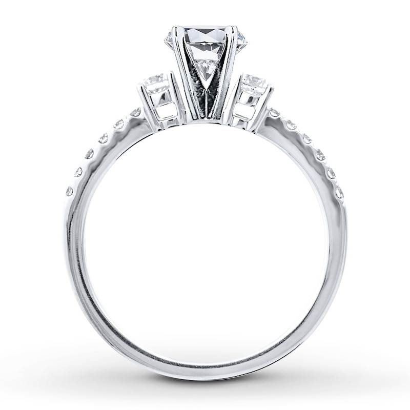 Main Image 2 of Previously Owned Diamond Ring Setting 1/3 carat tw Round 14K White Gold