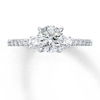 Thumbnail Image 3 of Previously Owned Diamond Ring Setting 1/3 carat tw Round 14K White Gold