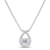 Thumbnail Image 1 of Previously Owned THE LEO First Light Diamond Necklace 1/2 ct tw Round 14K White Gold