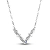 Thumbnail Image 3 of Previously Owned Vera Wang WISH Diamond Necklace 3/8 ct tw Round/Marquise 10K White Gold