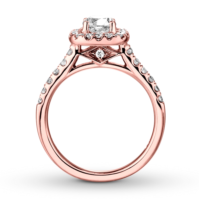 Main Image 2 of Previously Owned Diamond Engagement Ring 3/4 ct tw Round 14K Rose Gold