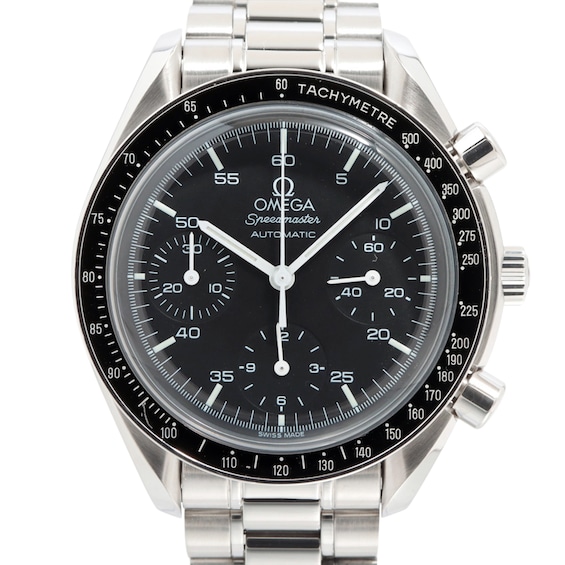 Previously Owned Mens Omega Speedmaster Chronograph Stainless Steel Watch 11292841361