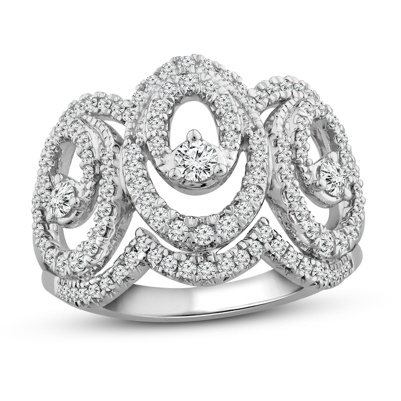 Main Image 1 of Previously Owned  Diamond Ring 3/4 ct tw Round 14K White Gold