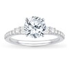 Thumbnail Image 3 of Previously Owned Diamond Ring Setting 1/3 ct tw Round/Baguette 14K White Gold