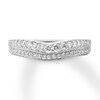 Thumbnail Image 1 of Previously Owned Diamond Contour Ring 3/8 carat tw Round-cut 14K White Gold