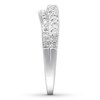 Thumbnail Image 3 of Previously Owned Diamond Contour Ring 3/8 carat tw Round-cut 14K White Gold