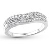 Thumbnail Image 4 of Previously Owned Diamond Contour Ring 3/8 carat tw Round-cut 14K White Gold