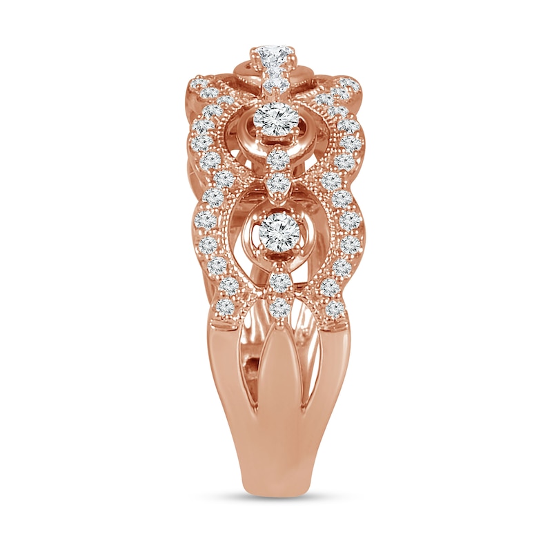Main Image 2 of Previously Owned Diamond Ring 1/2 ct tw Round 10K Rose Gold