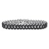 Thumbnail Image 1 of Previously Owned Men's Black Diamond Link Bracelet 1-1/2 ct tw Sterling Silver 8.5